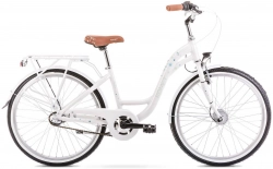 Bērnu velosipēds Romet Panda White/Blue Stars 24 collas