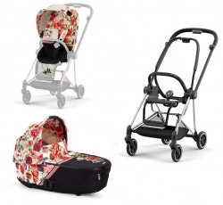 Cybex Mios Spring Blossom Light + Chrome Black Frame Детская коляска 2in1