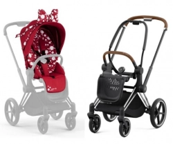 Cybex Priam 4.0 Petticoat by Jeremy Scott + Chrome brown frame Прогулочная коляска
