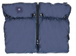 Divdaļīgie ratu cimdi Zaffiro Plush Pastel Navy Blue