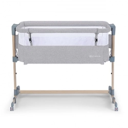 KinderKraft Neste Air Grey wood Кроватка для комфортного совместного сна 2in1