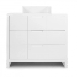 Kumode ar pārtinamo galdiņu Childhome Quadro White