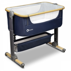 Lionelo TIMON 3in1 Navy Blue Bērnu Ceļojumu gulta Manēža