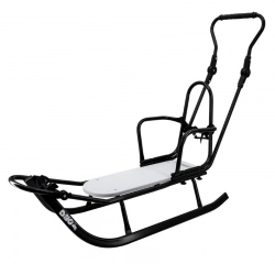 Металлические санки с ручкой Dodo Adas White
