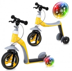 Momi Elios skrejritenis-balansa ritenis 2in1 Yellow