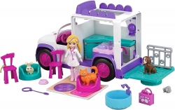 Polly Pocket Cuddle 'n' Care Mobile Vet GFR04 Lelle + Mobilā veterinārā klīnika