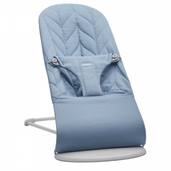 Шезлонг BabyBjorn Bouncer Bliss Blue Petal quilt 006123