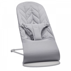 Шезлонг BabyBjorn Bouncer Bliss Light grey Petal quilt 006124