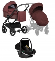 Tutis Leo Burgundy 220 Детская коляска 3 в 1