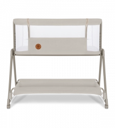 Lionelo LUNA 2in1 beige sand Gulta-manēža ar nolaižamu sānu