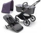 Grey Melange / Graphite frame / Astro Purple canopy