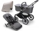 Grey Melange / Graphite frame / Misty White canopy