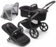 Midnight black / Graphite frame / Misty Grey canopy Breezy V2
