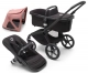 Midnight black / Black frame / Morning Pink Breezy canopy