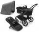 Midnight black / Black frame / Grey Melange canopy