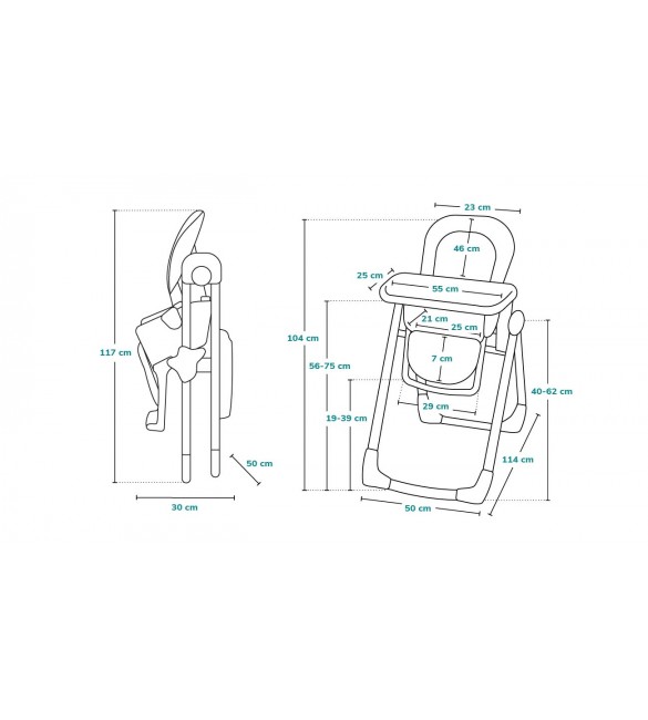 Стульчик для кормления Lionelo Linn Plus Grey