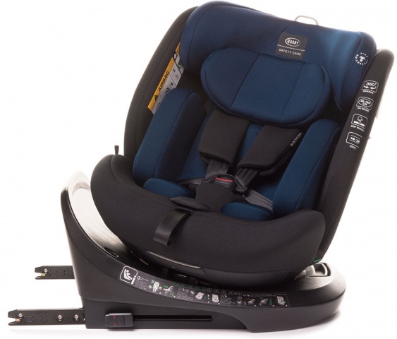 4Baby ROTO-FIX i-Size navy blue Bērnu autosēdeklis 0-36 kg