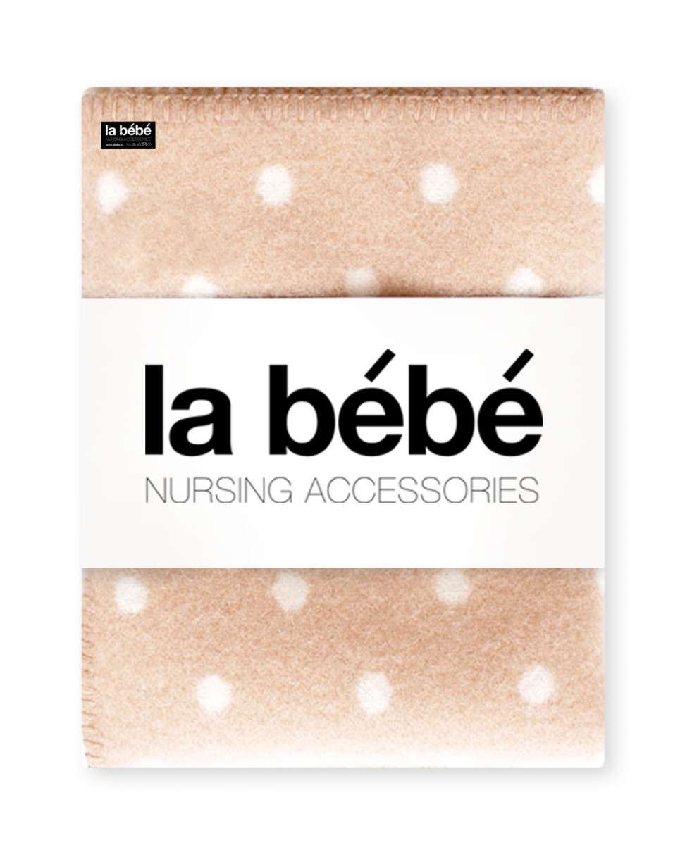 Bērnu sedziņa - plediņš La bebe Lamb wool Merynos Beige dots