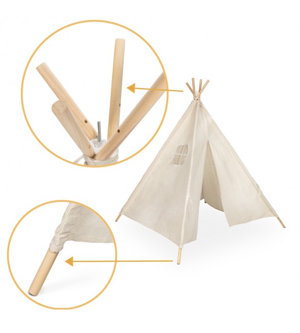 Telts-vigvams 135 cm TIPI 5187