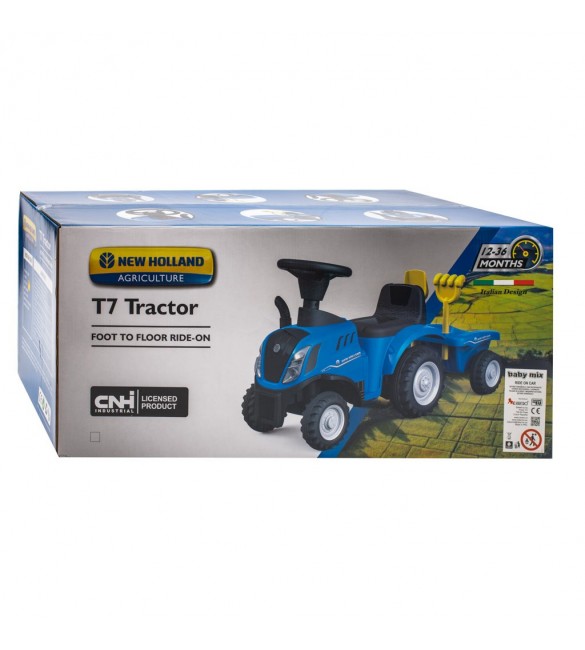 Traktors ar piekabi SUN BABY NEW HOLLAND yellow 45785