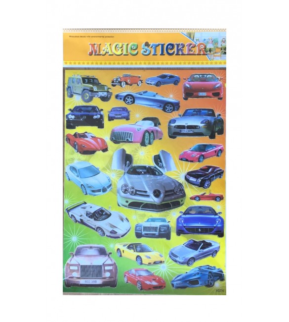 Uzlīmes Кomplekts CARS 40x28 cm 16996