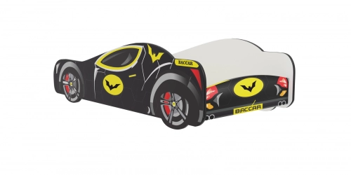 Детская кровать Batcar 140x70 с матрасом Black