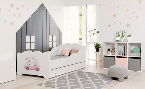 Детская кровать Anna 160x80 с ящиком Cat