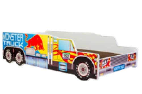 Детская авто-кровать RIKO 140x70 Monster Truck