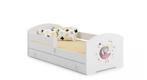Bērnu gulta LUK ar atvilktni 160x80 Sleeping princess