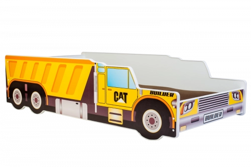 Bērnu gulta ar rāmi Car 160x80 Tipper truck