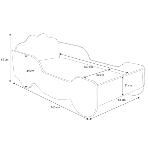 Детская кровать Kareta 160x80