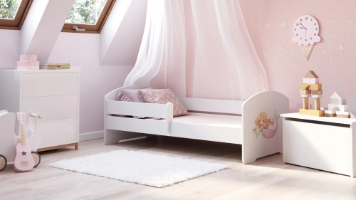 Детская кровать LUK 160x80 с бортиками Mermaid