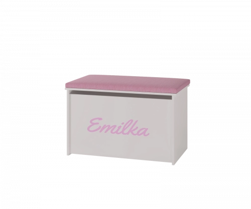 Ящик для игрушек DARIA printed pink panel