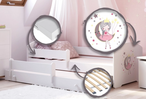 Двухместная кровать LUK 160x80 Sleeping princess