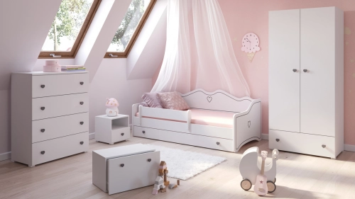 Детская кровать Emma 140x70 grey