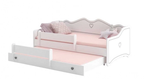 Dubultā bērnu gulta Emma II 160x80 pink