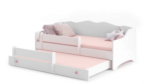 Dubultā bērnu gulta Emma II 160x80 pink