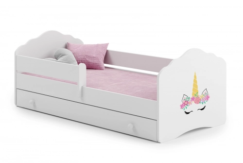 Bērnu gulta FALA ar atvilktni 160x80 Unicorn horn