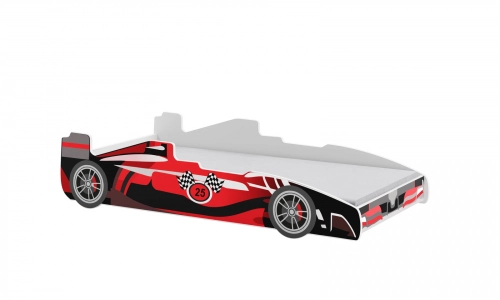 Детская кровать Batcar 160x80 с матрасом FORMULA Red
