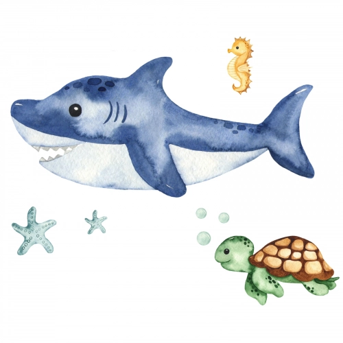 Детская кровать LUK с ящиком 160x80 Shark