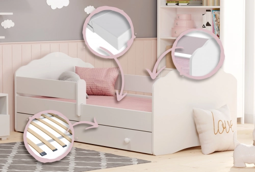 Детская кровать FALA с ящиком 160x80