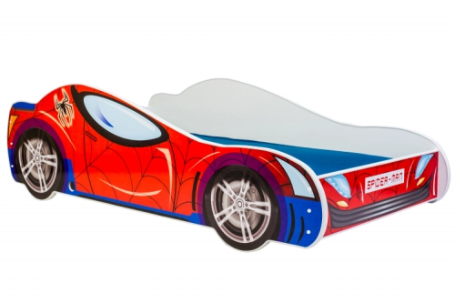 Bērnu gulta Batcar 140x70 ar matraci Spider