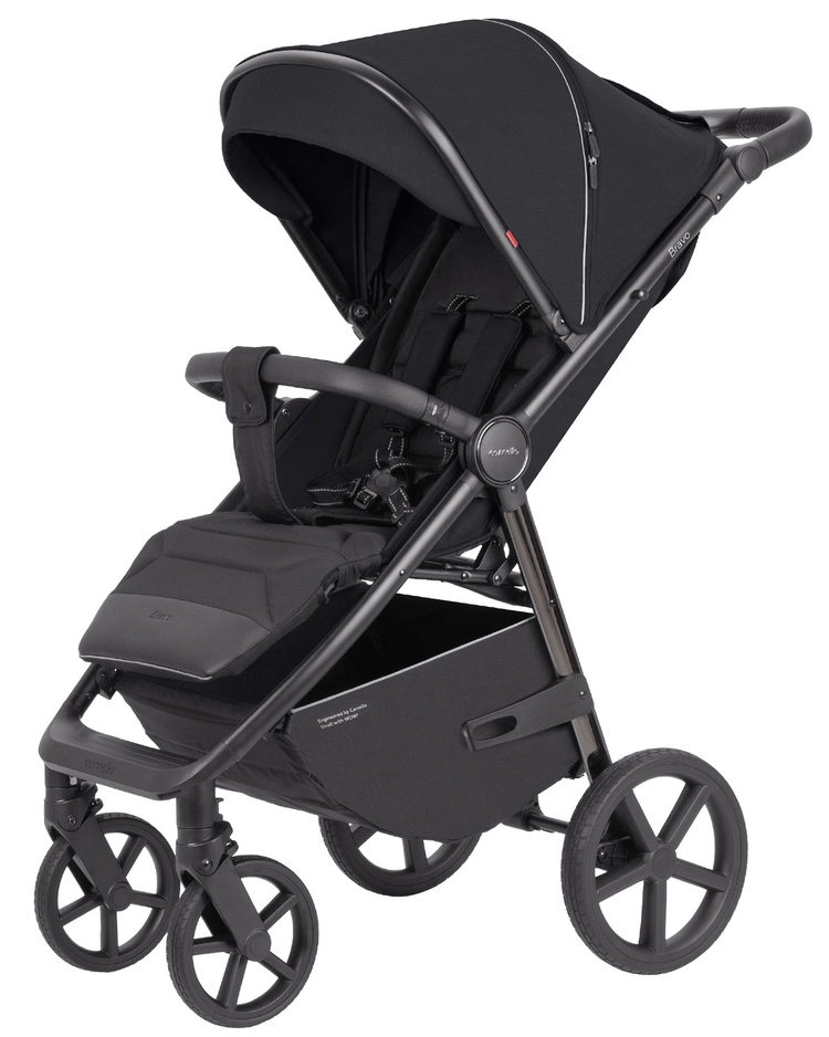 Carrello Bravo PLUS 2024 Jet Black CRL-5515 Pastaigu Ratiņi