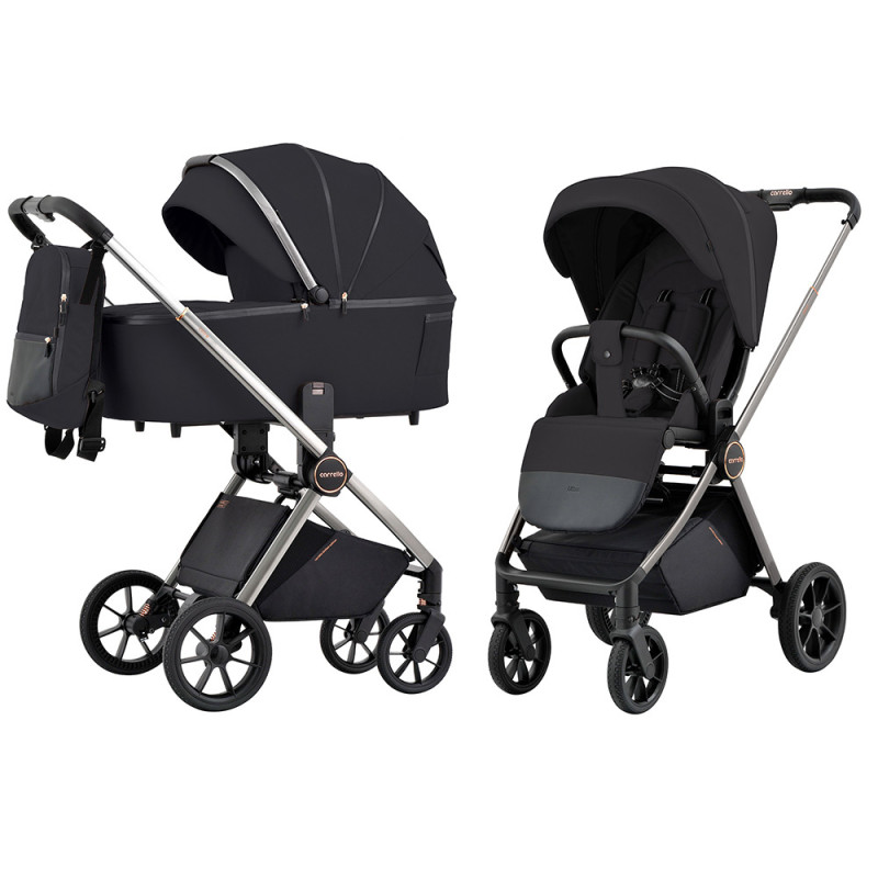 Carrello Ultra Night Black CRL-6525 Bērnu Ratiņi 2in1