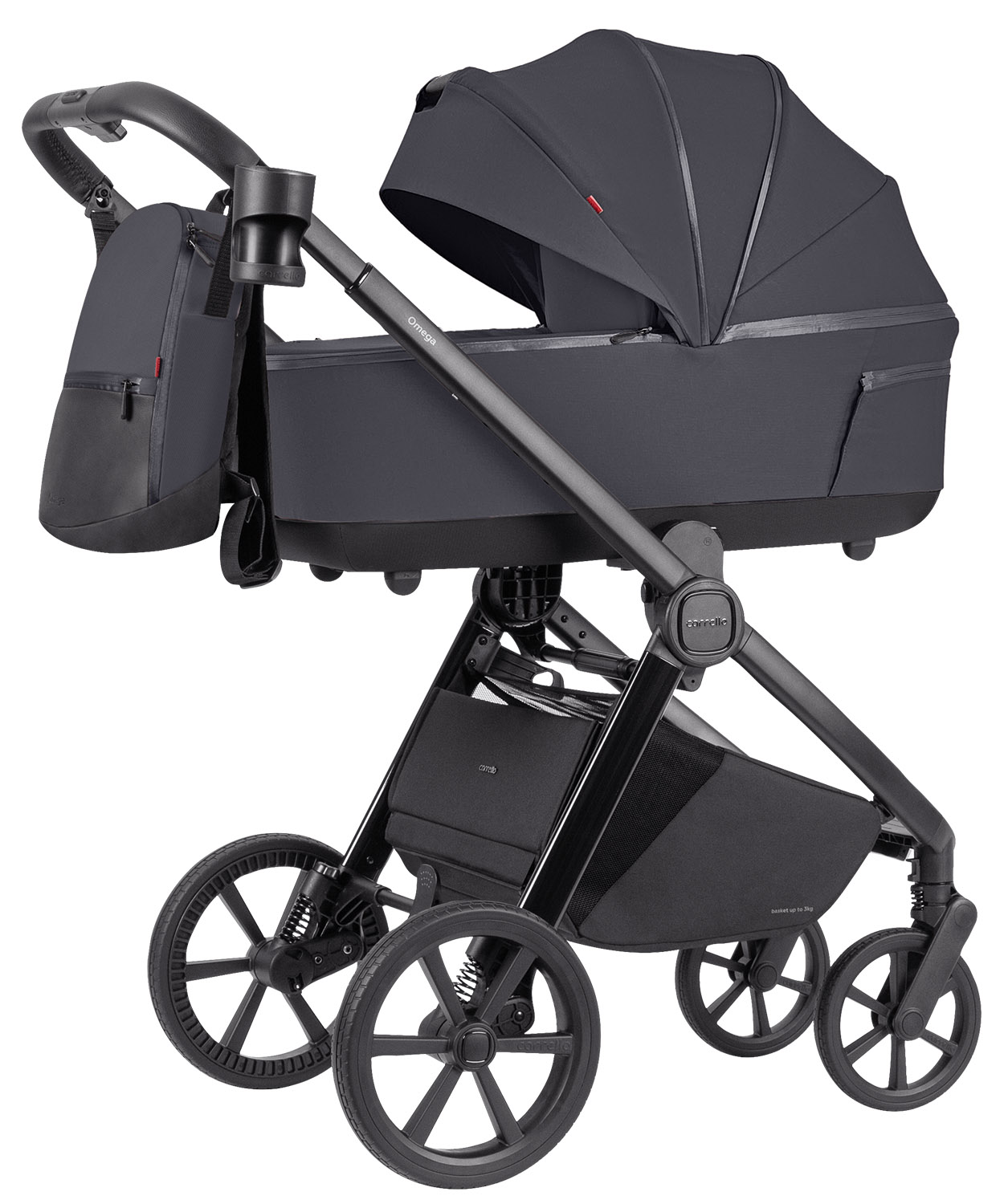 Carrello Omega Plus CRL-6540/1 2024 2in1 Meteor Grey Bērnu rati