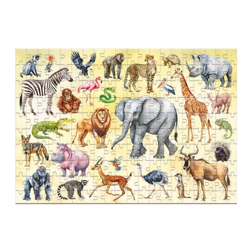 Attīstošā puzle Montessori Puzle "Safari dzīvnieki"