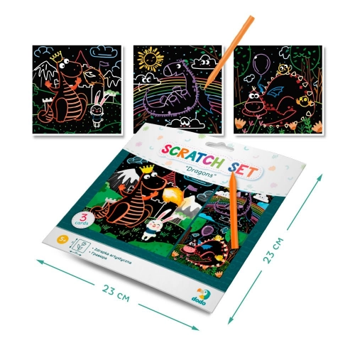 Настольные игры Scratch Set Драконы