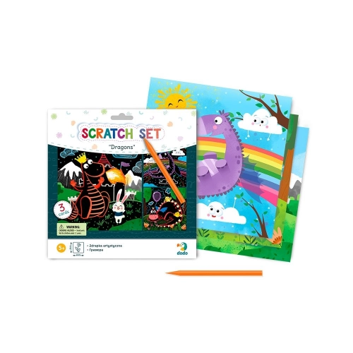 Настольные игры Scratch Set Драконы