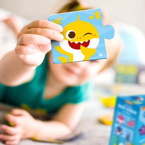 Mazuļu rotaļlietas Duo Puzle Baby Shark Savieno krāsas!