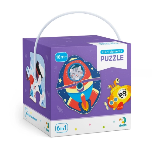 Игрушки для малышей Пазл Транспорт 2-3-4 el.